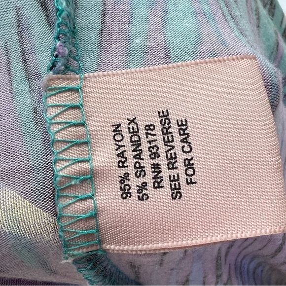 Philosophy Maxi Dress Green Orange Green Brown Purple Brown Blue White B… - Picture 7 of 8